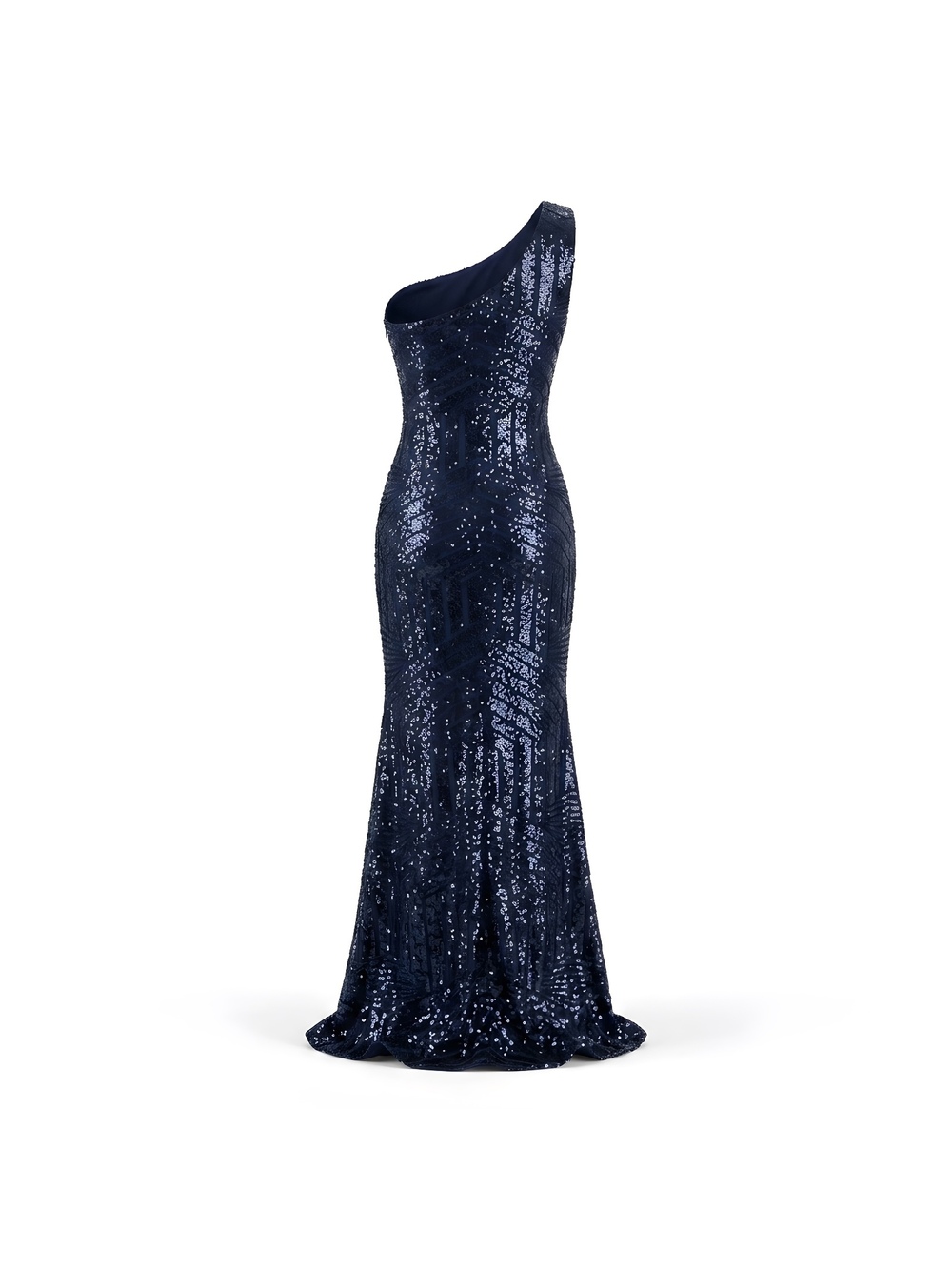 Mother of the Bride /Groom Clearance Sale - Navy Blue One-Shoulder Sequin